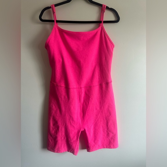 Beyond Yoga SPACEDYE GET IN GEAR BIKER Hot Pink JUMPSUIT Size XL - Picture 3 of 6